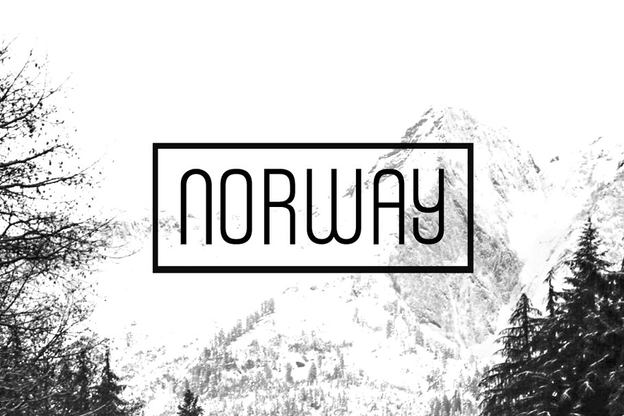 Schriftart Norway